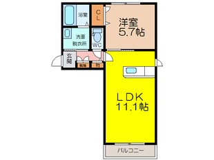 カサール神園の物件間取画像